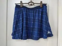 ルコック☆テニスウェア☆スコート☆紺•青系☆チェック柄☆未使用