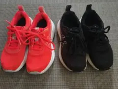 ASICS レーザービーム　キッズ スニーカー 2足セット