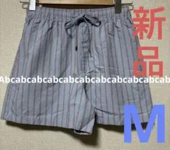 ☆本日限定価格☆☆新品☆【GU】M ストライプショートパンツ　水色