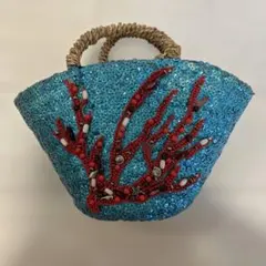 ビーズ　スパンコールミニカゴバッグ