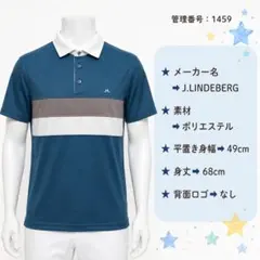 J.LINDEBERG 　ゴルフ　ゴルフウェア　半袖シャツ　ポロシャツのサムネイル