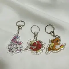 ポケモン 韓国 30周年 アクリル キーリング キーホルダー ガチャのサムネイル
