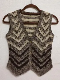 昔昔昔のハンドメイド・ニットベスト