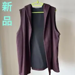 LIU JO BUENO フード付きリブ編みベスト　メンズ