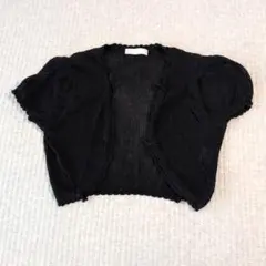 Doralice　ロイスクレヨン　半袖　ニット　ボレロ　ブラック　Mのサムネイル