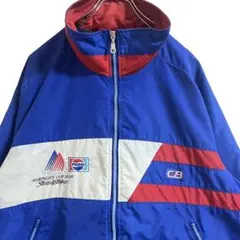 CB Sports PEPSI ナイロンジャケット ブルー USA製 古着 XL