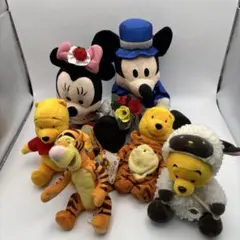 ぬいぐるみ 6体セット ミッキー ミニー プーさん