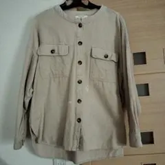 サマンサモスモスブルー　フリーサイズ　コーデュロイシャツ