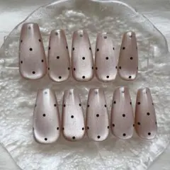 即購入OK！マグネットネイル❤︎ドットネイル❤︎ワンホンネイル❤︎水光マグネット❤︎