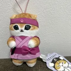 忍者猫 ぬいぐるみ ストラップ付き