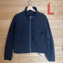 GU テックダブルポケットブルゾン（ブラック） size: L