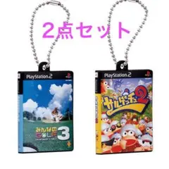 ゲームパッケージミニチュアチャーム Playstation サルゲッチュ ゴルフ