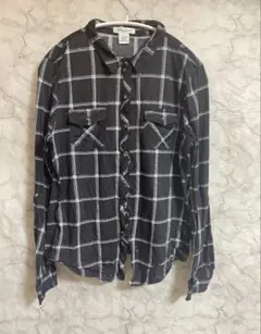 Passport チェック柄 長袖シャツ XL