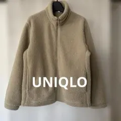 【UNIQLO】フリースジャケット S メンズ　ベージュ