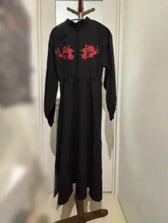 【jouetie】ジュエティ　フラワーチャイナワンピース　ベルト付き