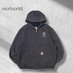 Carhartt メキシコ製 アクティブパーカー メッシュ裏地 企業ロゴ 刺繍