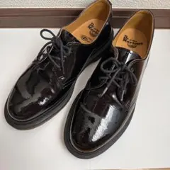 【匿名配送】ドクターマーチン　Dr.Martens 革靴　3ホール　エナメル　黒