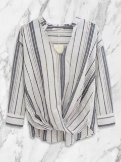 値下げ　新品　未使用　inthegroove ストライブ　スキッパーシャツ