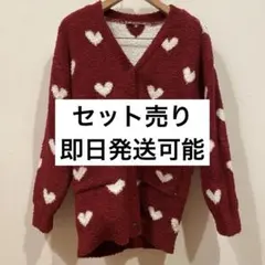 GRL ハート柄カーディガンxショートパンツセットアップ dr749