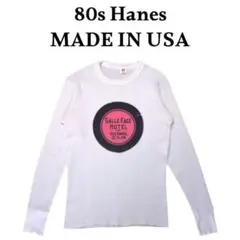 80s Hanes USA製ビッグプリントサーマルロンT ヘインズ ヴィンテージのサムネイル