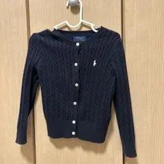 POLO RALPH LAUREN ネイビー カーディガン 4/4T