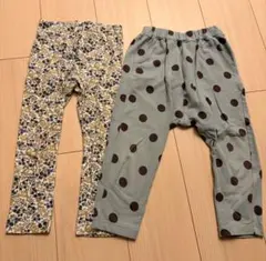 花柄・水玉模様 レギンス パンツセット 100cm