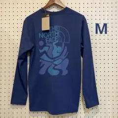 メンズクライミングロゴTシャツMネイビー（NT82593）