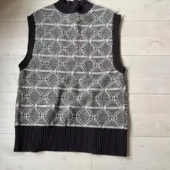 SENSE OF PLACE ニットベスト 幾何学模様