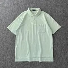 BURBERRY　デザインポロシャツ　刺繍ロゴ　ワンポイント　三陽商会　フェード