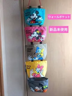 ディズニー ウォールポケット 5連 収納 キャラクター吊り下げタイプ　新品未使用のサムネイル