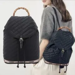 レスポートサックアトリエ　キルトバンブーバックパック　リュック　黒