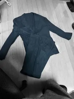 GU セットアップ Mサイズブラック ジャケット テーパードパンツ メンズ 春夏