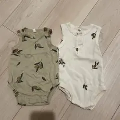 organic zoo ロンパース 2枚セット 0-3mのサムネイル