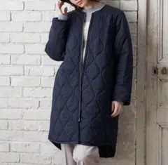 キルティングジャケット フード