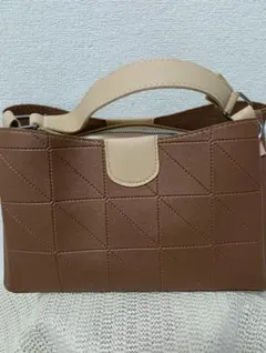 ブラウンショルダーバッグ ハンドバック