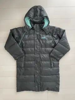 美品︎PUMA キルティングベンチコート 150サイズ 黒/黄 PUMA - PUMA ⁄ プーマ ◇キルティングジャケット⁄中綿⁄ブラック⁄サイズ