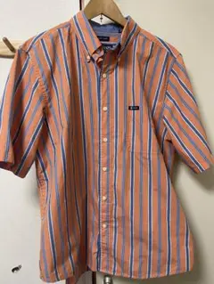 CHAPS 半袖ストライプシャツ