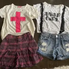 アナップ ジェニィ　GU ジュエルナ　デニム スカート 150 セット