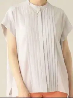 美品 / UNTITLED】フロントタック ジョーゼットシャツ XL - メルカリ