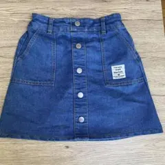 ラブトキシック　デニム ボタンフロント スカート　140