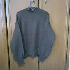 GU ブラウンハイネック セーター L