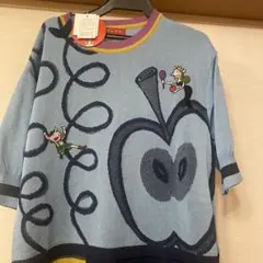 OLLEBOREBLA】フレアチュニック ワンピース 七分袖 ぶたさん 秋服