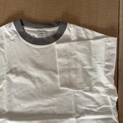 coen ホワイト 半袖Tシャツ ポケット付き