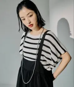 LEPSIM 5ゲージカノコライクプルオーバーSS ボーダー