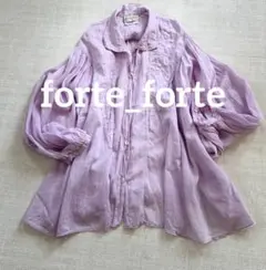 forte_forte コットンシルク ギャザーブラウス イタリア製 ゆったりのサムネイル