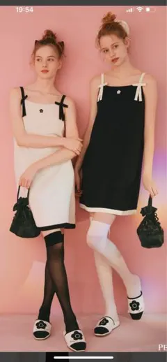 MARY QUANT ホワイトノースリーブミニワンピース