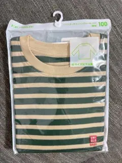 新品 UNIQLO BABY ソフトタッチコットンクルーネックT 長袖 100