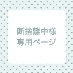 断捨離中様専用ページ