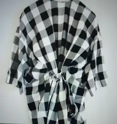 極美品 JOHNBULL ブロックチェックプルオーバー コットン＆レーヨン