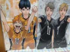 ハイキュー展　クリアファイル　烏野、稲荷崎セット